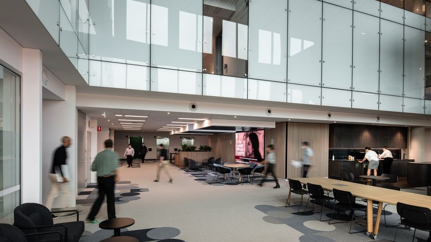 Photograph of the foyer and The MARCS Institute for Brain, Behaviour and Development.