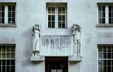 Photograph of the façade of the Royal Academy of Arts in London.
